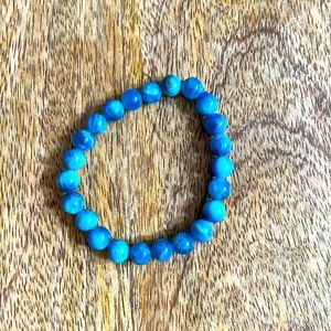 Blue lithium healing bracelet